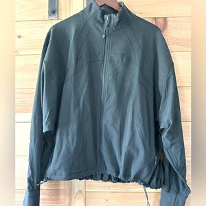 lululemon athletica define jacket rainforest green luon size 10